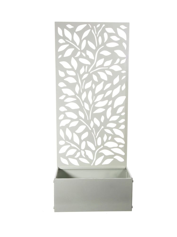 Premier Decorations Ltd Sage Green Screen Leaves Design Planter - Image 1 of 2