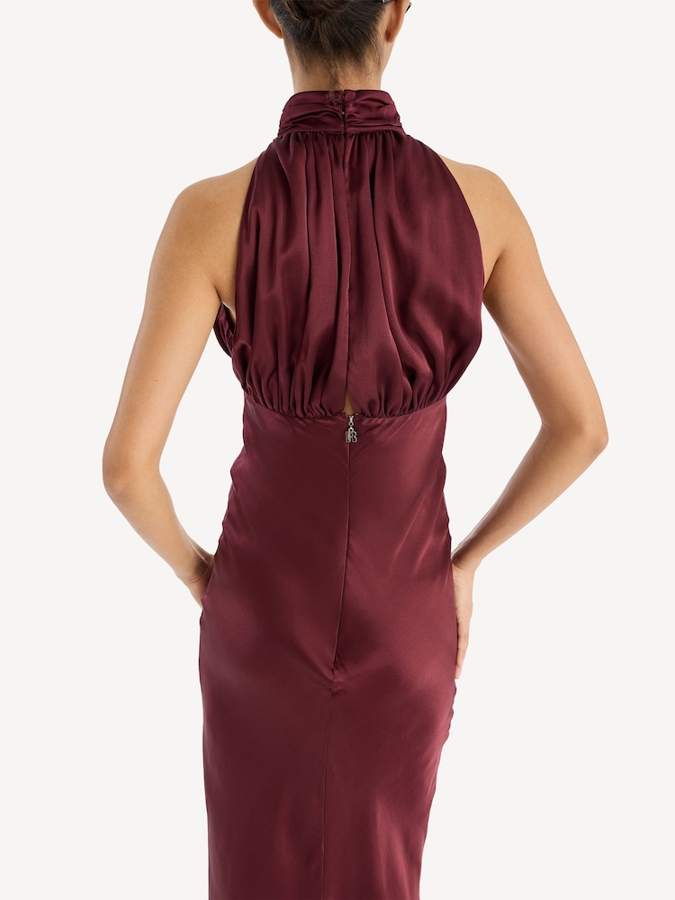 Rotate Red Sleeveless Silk Dress - Image 2 of 6