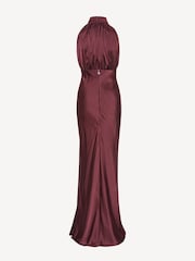Rotate Red Sleeveless Silk Dress - Image 6 of 6