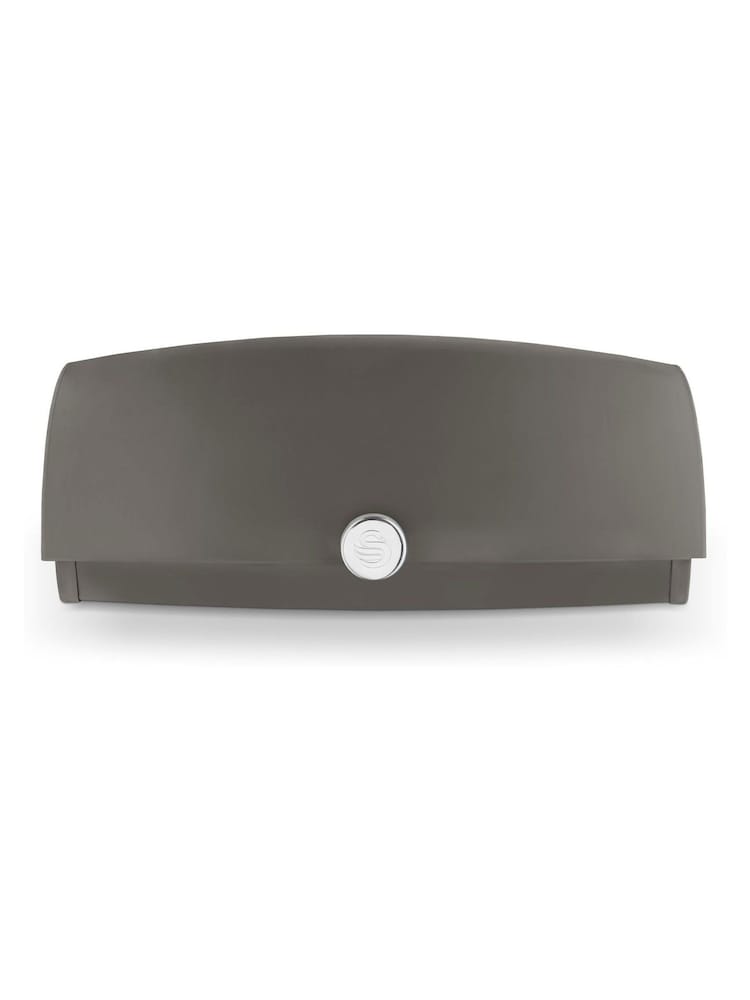 Swan Set of 3 Graphite Townhouse Bread Bin - Image 1 of 9