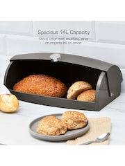Swan Set of 3 Graphite Townhouse Bread Bin - Image 3 of 9