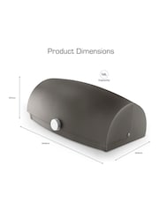 Swan Set of 3 Graphite Townhouse Bread Bin - Image 6 of 9