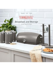 Swan Set of 3 Graphite Townhouse Bread Bin - Image 9 of 9