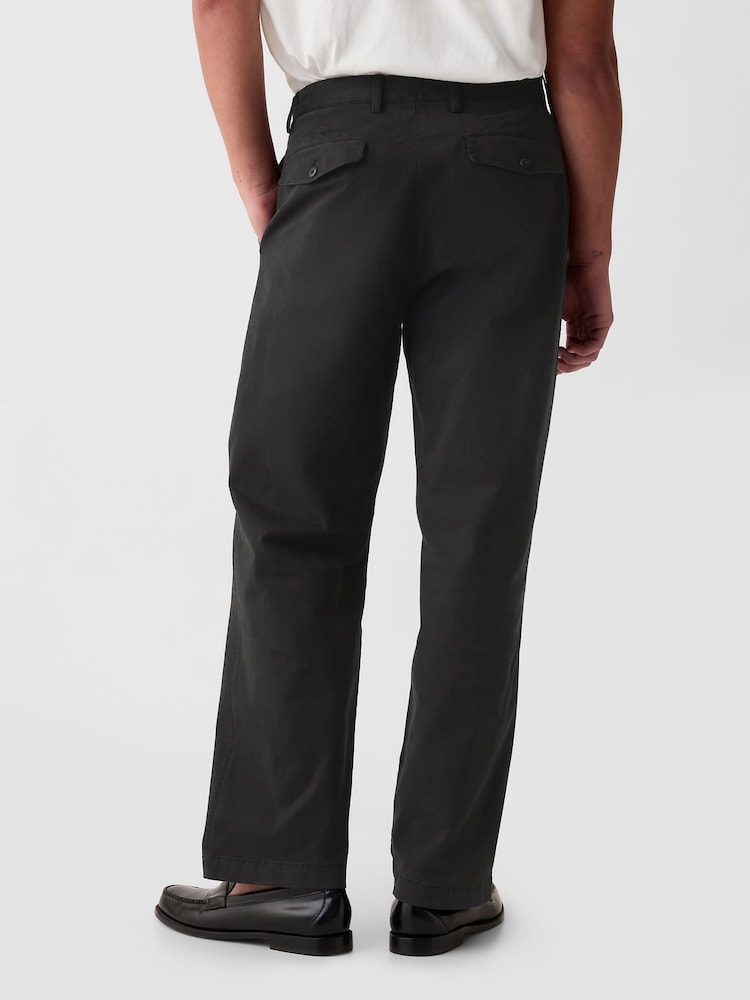 Gap Black 90's Loose Fit Stretch Chino Trousers - Image 2 of 5