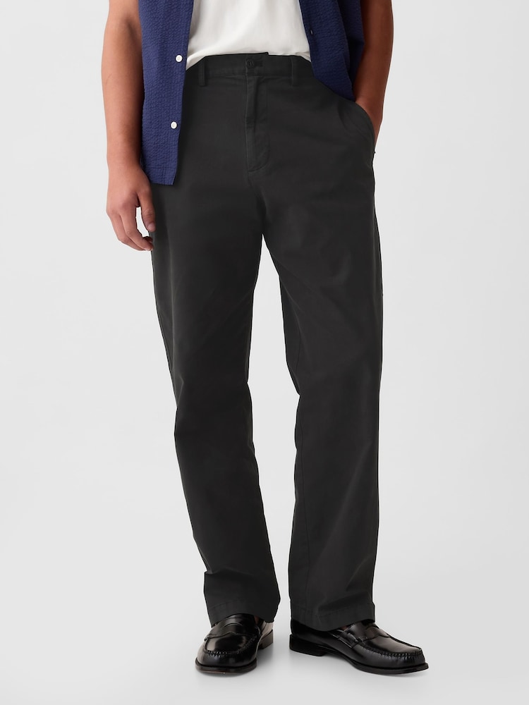 Noir - Gap Pantalon chino extensible à coupe ample de 90's - Image 3 of 5