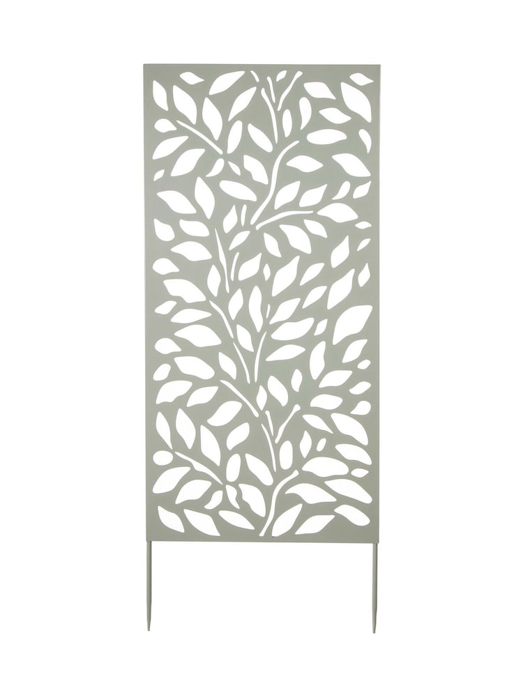Premier Decorations Ltd Sage Green Leaves Design Decorative Screen - Image 1 of 2