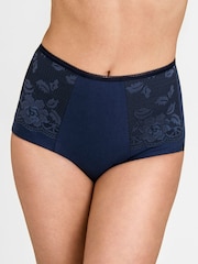 Miss Mary of Sweden Blue Lovely Lace Panty Girdle Briefs - Image 1 of 2