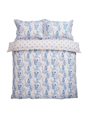 Cath Kidston Blue Road Floral 180 Thread Count Duvet Cover and Pillowcase Set - Image 5 of 10