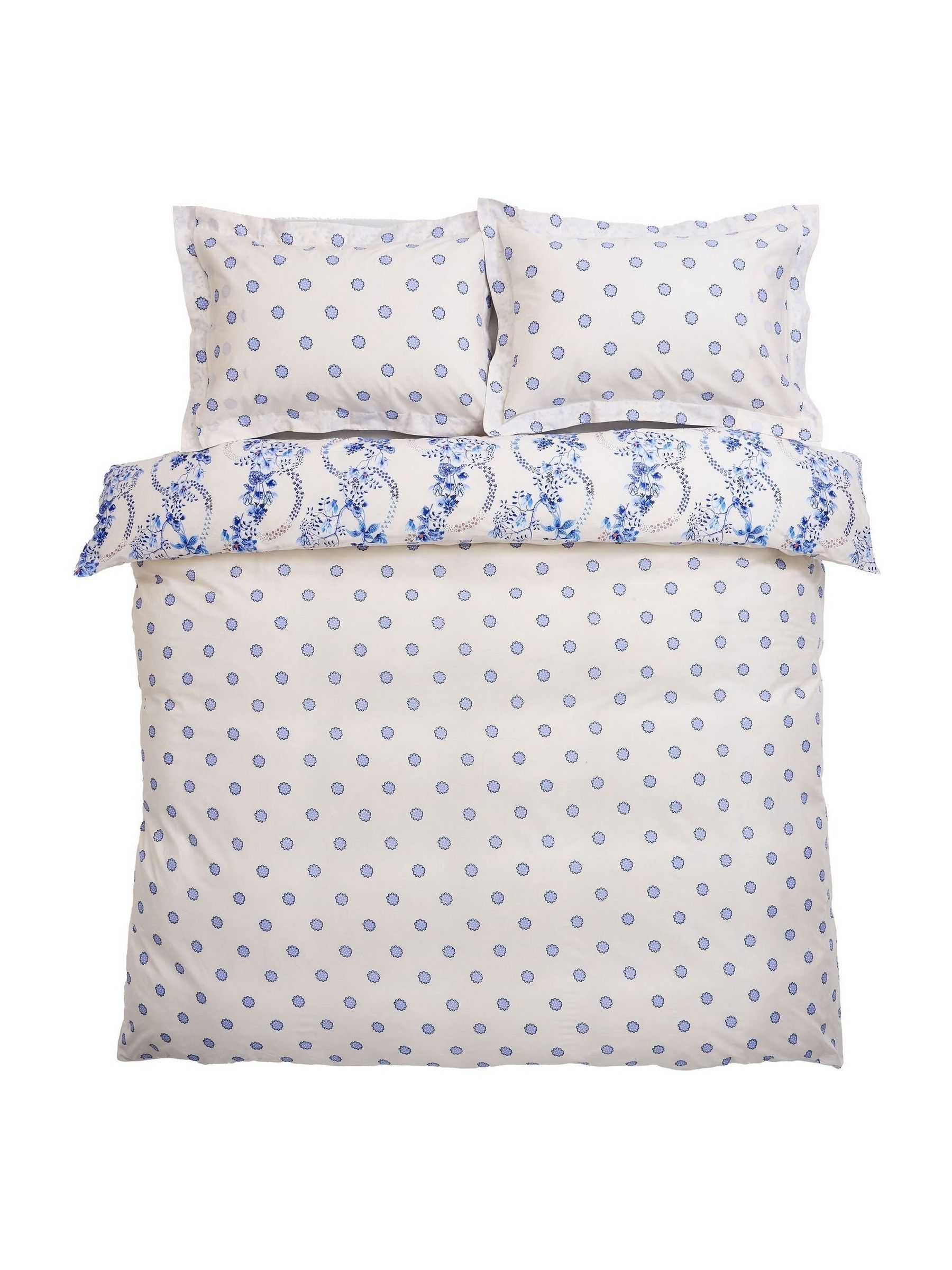 Buy Cath Kidston Blue Road Floral 180 Thread Count Duvet Cover and
