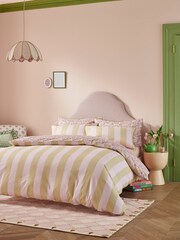 Cath Kidston Pink Tiny Town 180 Thread Count Duvet Cover and Pillowcase Set - Image 2 of 6