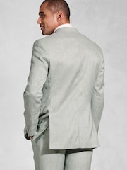 Brook Taverner Green Textured Occasion Suit Jacket - Image 3 of 6