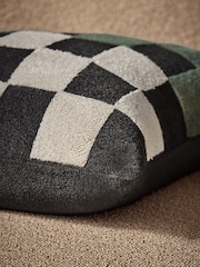 MADE.COM Blue Tilo Checkerboard Cushion - Image 3 of 4