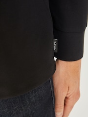 PS Paul Smith Black Stripe Detail Zip Through Polo Shirt - Image 5 of 5