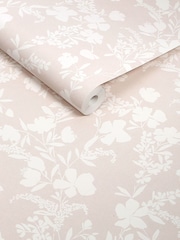 Neutral Silhouette Floral 10M Wallpaper - Image 3 of 4