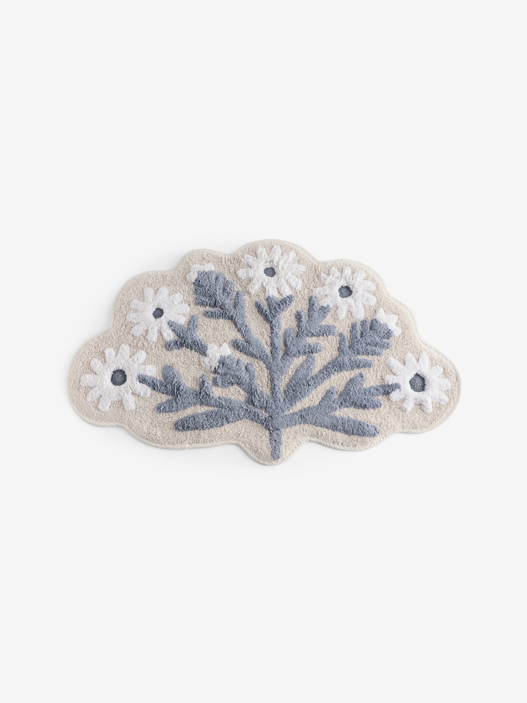Buy Blue Floral Bath Mat from Next USA