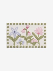 Multi Water Colour Floral Print Bath Mat - Image 4 of 4