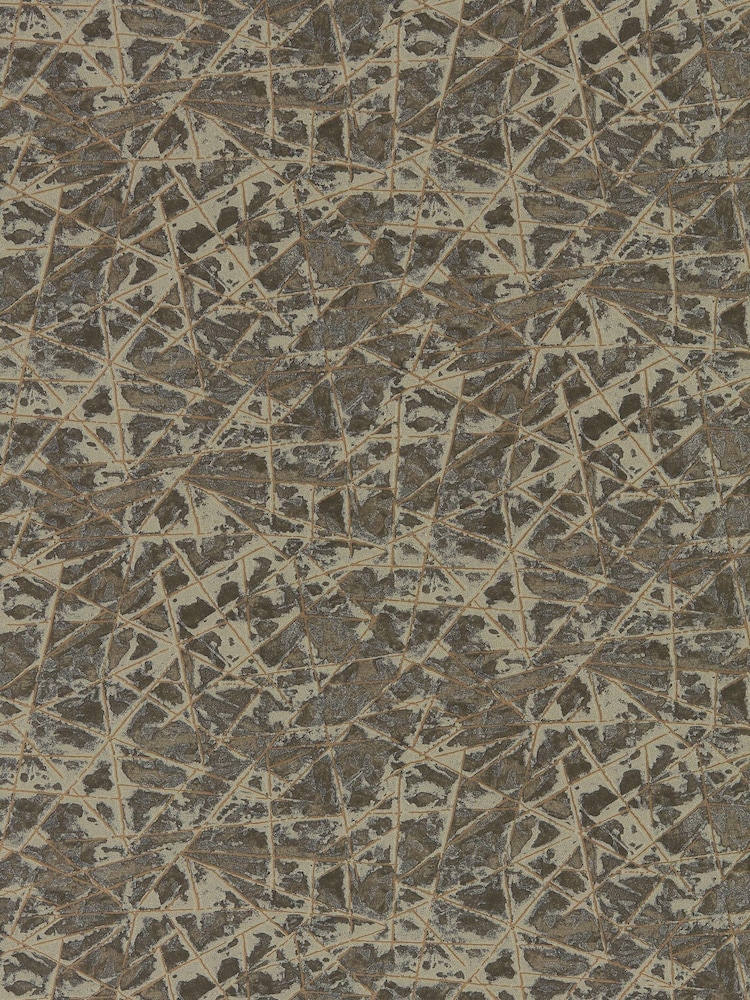Harlequin GoldZinc Shatter Reflect Wallcoverings 2 A4 Wallpaper Sample - Image 1 of 1