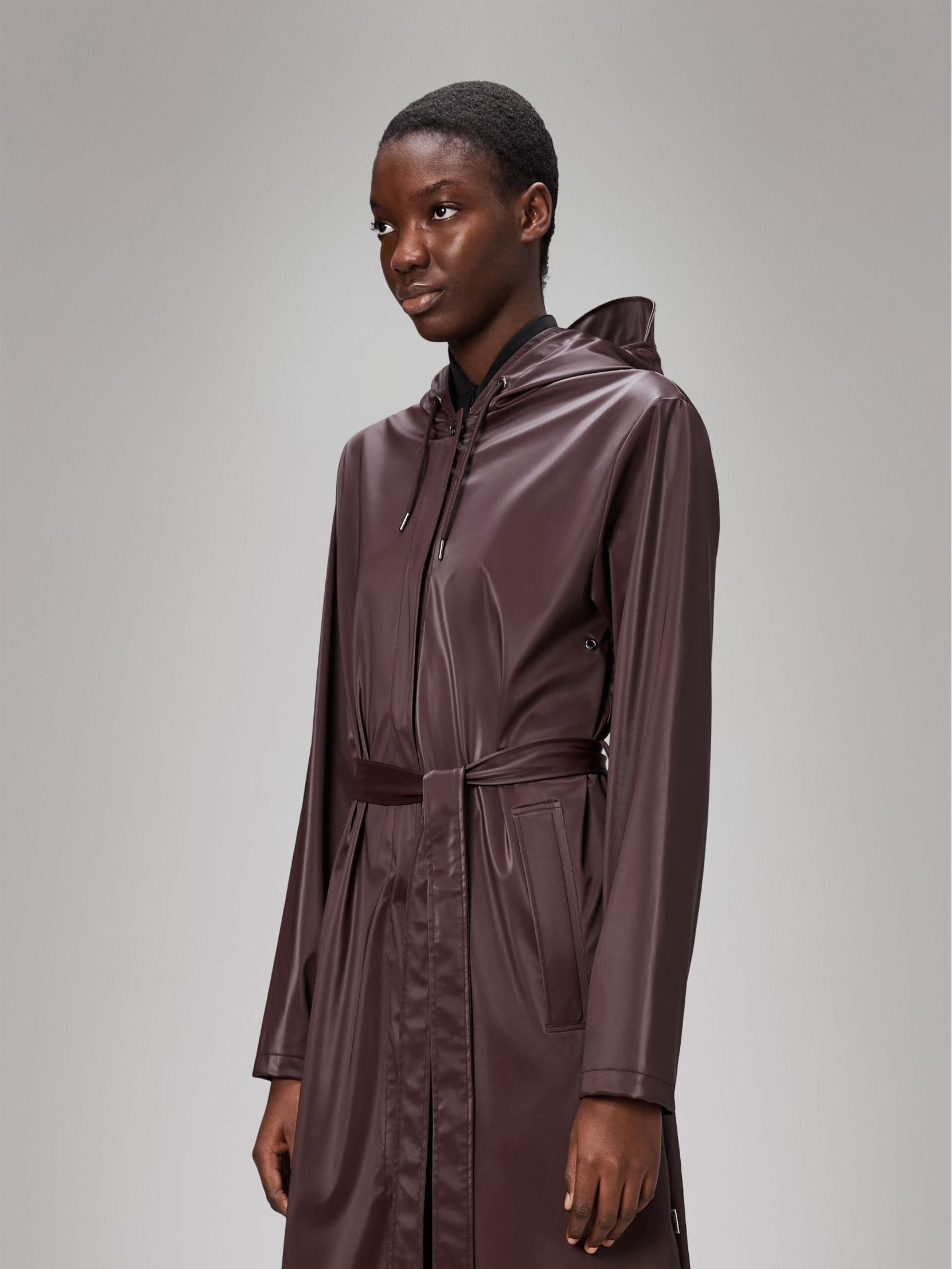 Buy Rains Red Waterproof A-Line Long Jacket from Next Canada