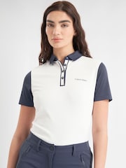 Calvin Klein Golf Leigh White Polo Shirt - Image 1 of 6