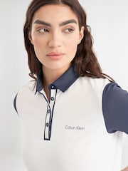 Calvin Klein Golf Leigh White Polo Shirt - Image 2 of 6
