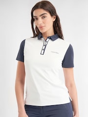Calvin Klein Golf Leigh White Polo Shirt - Image 3 of 6