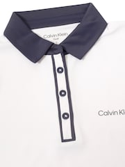 Calvin Klein Golf Leigh White Polo Shirt - Image 6 of 6