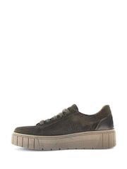 Gabor Green Ferry Forest Suede Trainers - Image 2 of 5