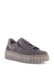 Gabor Ferry Mohair Suede Brown Trainers - Image 3 of 5