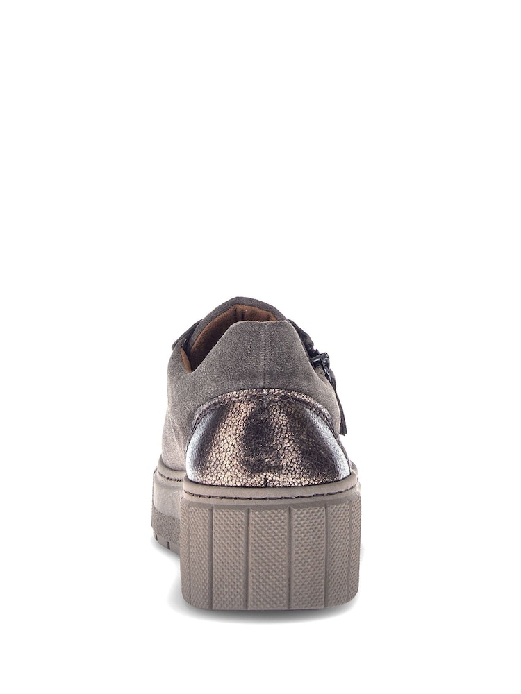 Gabor Ferry Mohair Suede Brown Trainers - Image 5 of 5