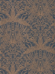 Clarke & Clarke Antique Noir Leopardo Exotica 2 A4 Wallpaper Sample - Image 1 of 1