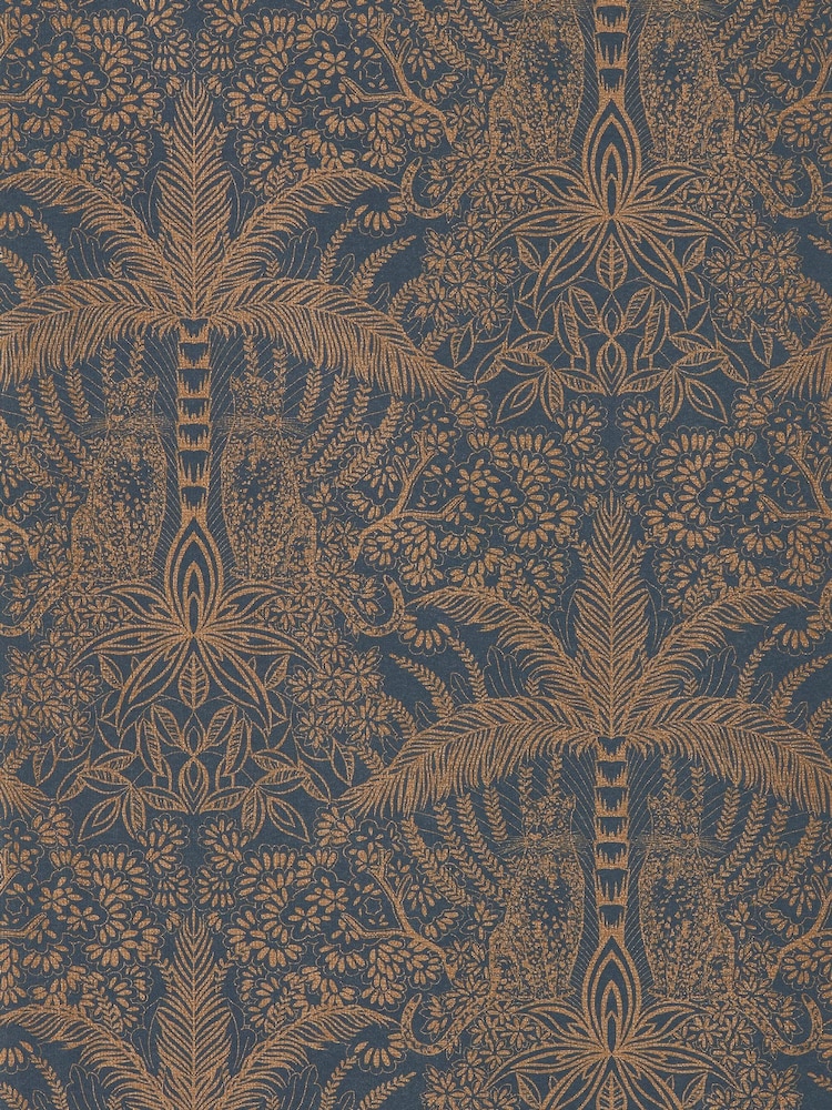 Clarke & Clarke Antique Noir Leopardo Exotica 2 A4 Wallpaper Sample - Image 1 of 1 Clarke & Clarke Antique Noir Leopardo Exotica 2 A4 Wallpaper Sample - Image 1 of 1