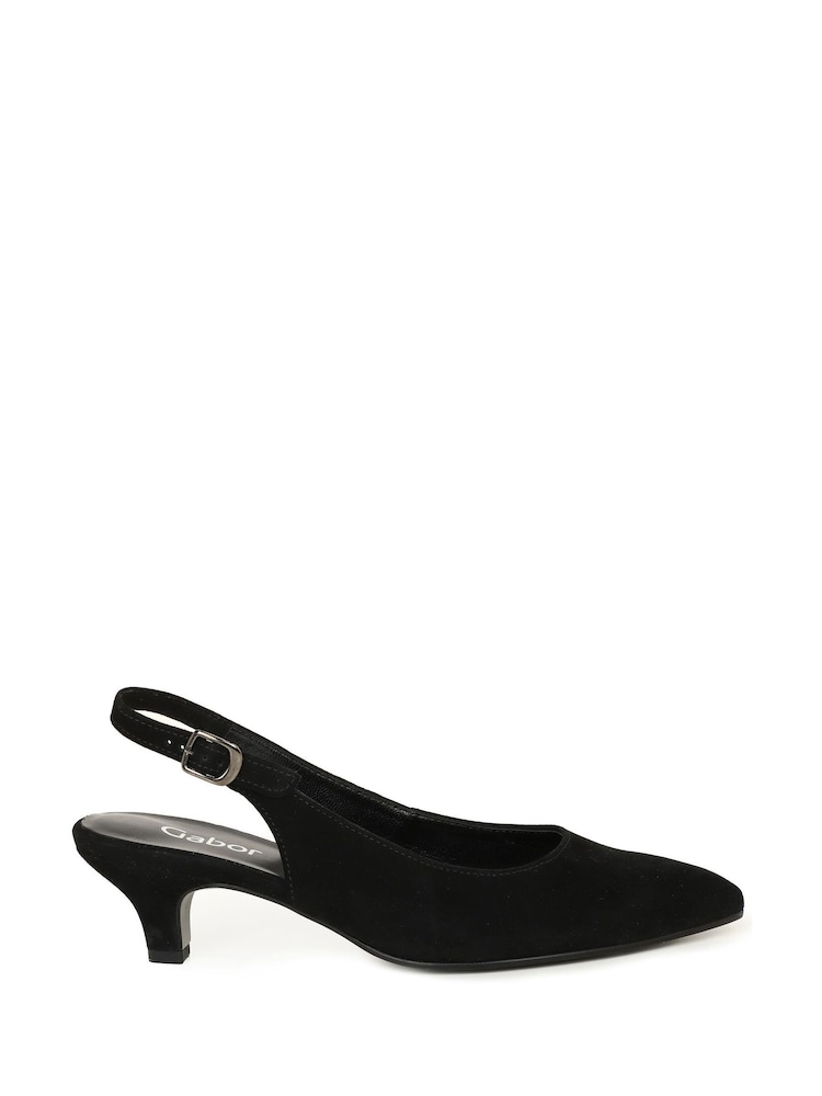 Gabor Editor Slingback Black Sandals - Image 1 of 5