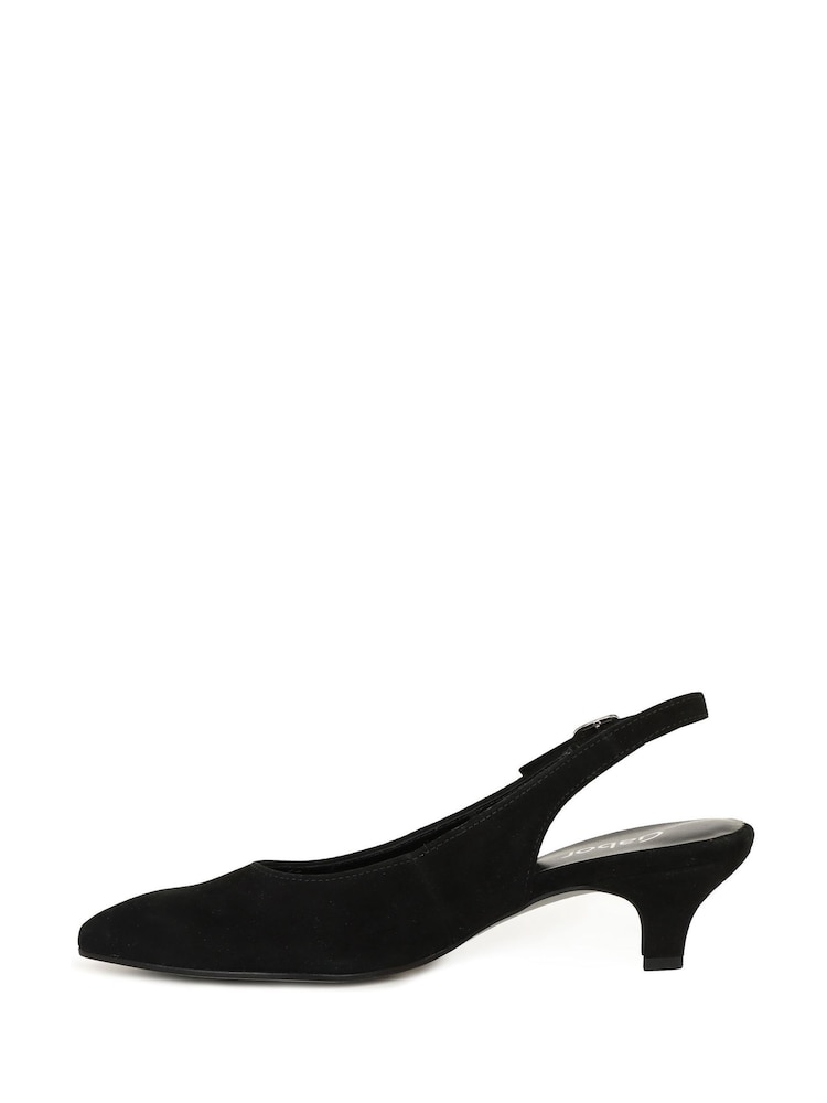 Gabor Editor Slingback Black Sandals - Image 2 of 5