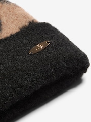 Lipsy Classic Leopard Print Brushed Pom Hat - Image 3 of 4