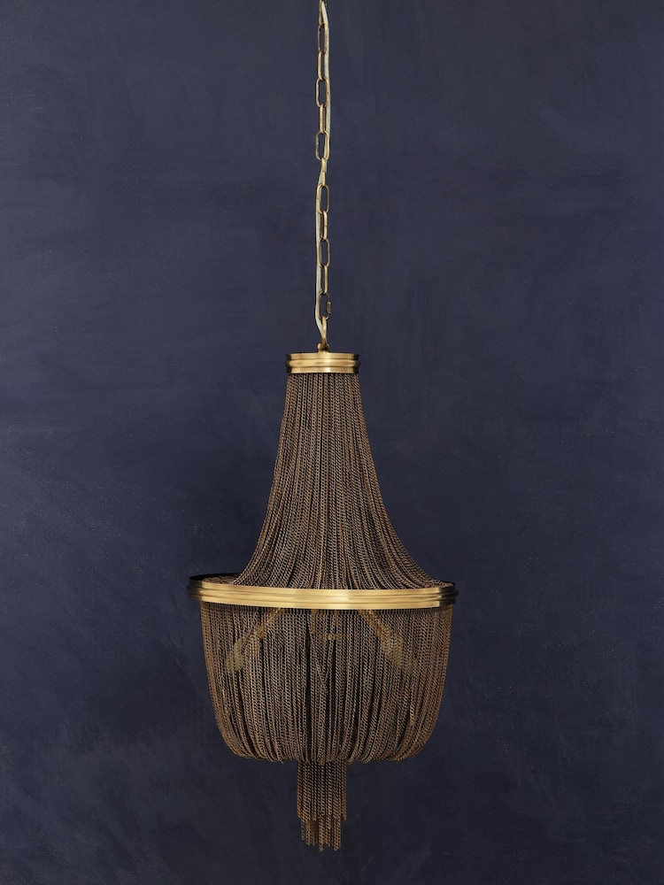 Fifty Five South Gold Chain Chandelier - Image 2 of 4