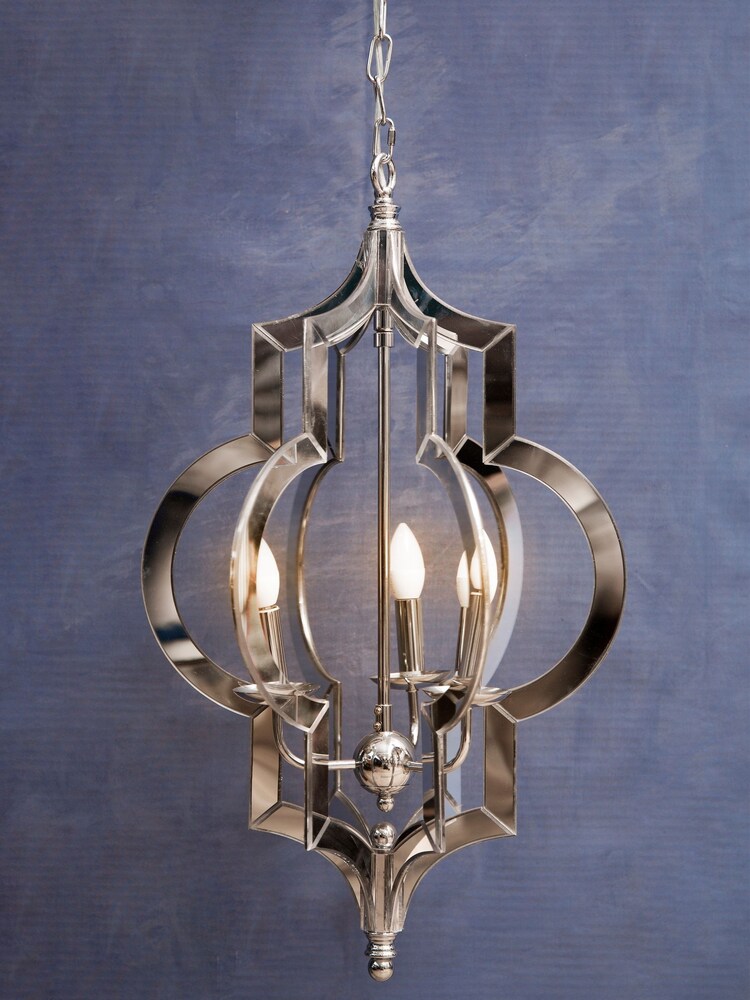Fifty Five South Silver Kensington Townhouse Moorish Pendant Ceiling Light - Image 2 of 3 Fifty Five South Silver Kensington Townhouse Moorish Pendant Ceiling Light - Image 2 of 3