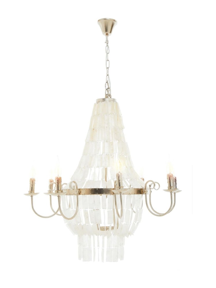 Fifty Five South White Elena Chandelier - Image 3 of 3 Fifty Five South White Elena Chandelier - Image 3 of 3