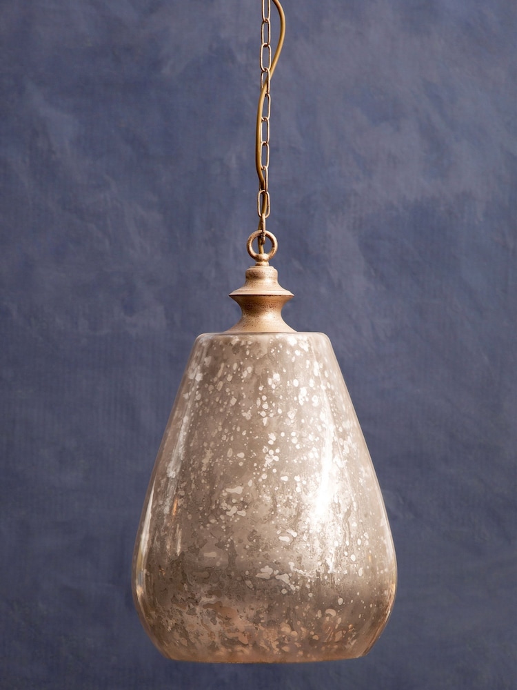 Fifty Five South Silver Terina Pendant Ceiling Light - Image 1 of 3 Fifty Five South Silver Terina Pendant Ceiling Light - Image 1 of 3