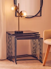 Interiors by Premier Gold Revive Table Lamp with Black Marble Base - Image 1 of 4