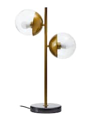 Interiors by Premier Gold Revive Table Lamp with Black Marble Base - Image 4 of 4