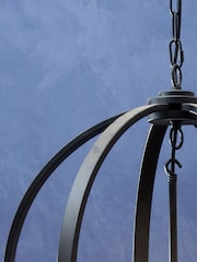 Fifty Five South Black Censer Metallic Pendant Ceiling Light - Image 2 of 4