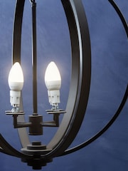 Fifty Five South Black Censer Metallic Pendant Ceiling Light - Image 3 of 4