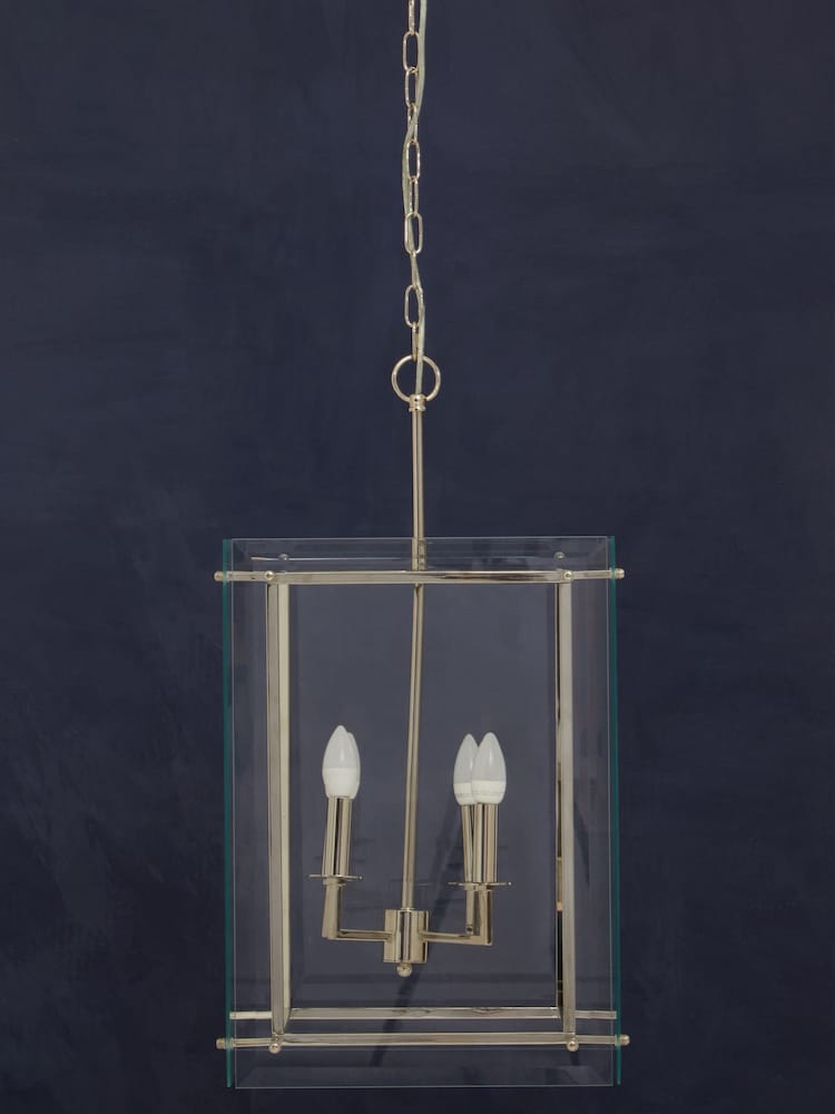 Fifty Five South Silver Claridge 4 Bulb Pendant Ceiling Light - Image 2 of 4 Fifty Five South Silver Claridge 4 Bulb Pendant Ceiling Light - Image 2 of 4