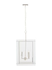 Fifty Five South Silver Claridge 4 Bulb Pendant Ceiling Light - Image 3 of 4