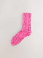 Bright Pink/Green Ribbed Socks 2 Pack - Image 2 of 5