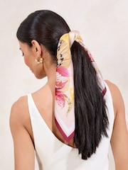 Lipsy Chain Print Satin Multiway Head Scarf - Image 2 of 2