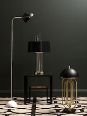 Fifty Five South Black Murdoch Floor Lamp with Shade - Image 2 of 4