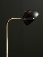 Fifty Five South Black Murdoch Floor Lamp with Shade - Image 3 of 4
