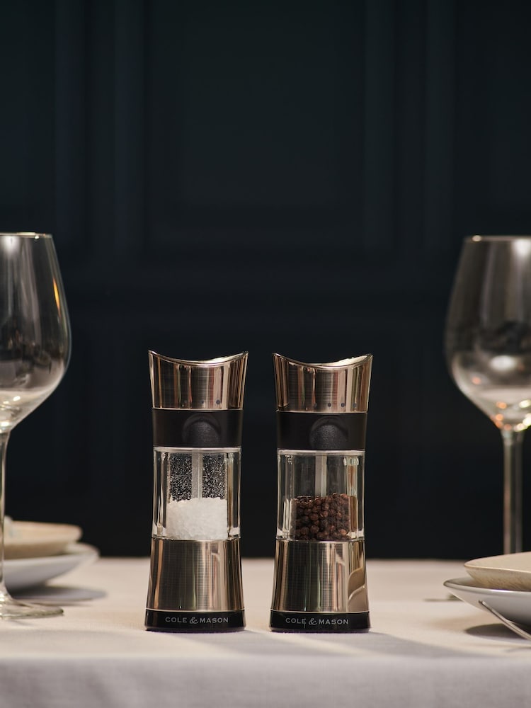 Cole & Mason Chrome Horsham Salt & Pepper Mill Set - Image 1 of 4