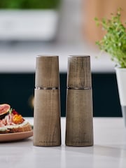 Cole & Mason Dark Grey Marlow Beech Salt & Pepper Mill Set - Image 1 of 5